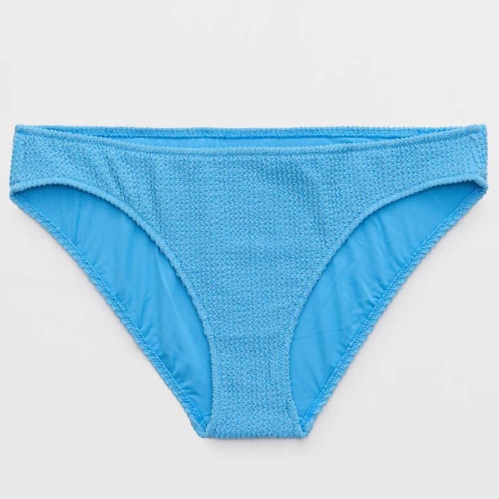 NWT Aerie Shimmery Crinkle Full Coverage Bikini Bottom S